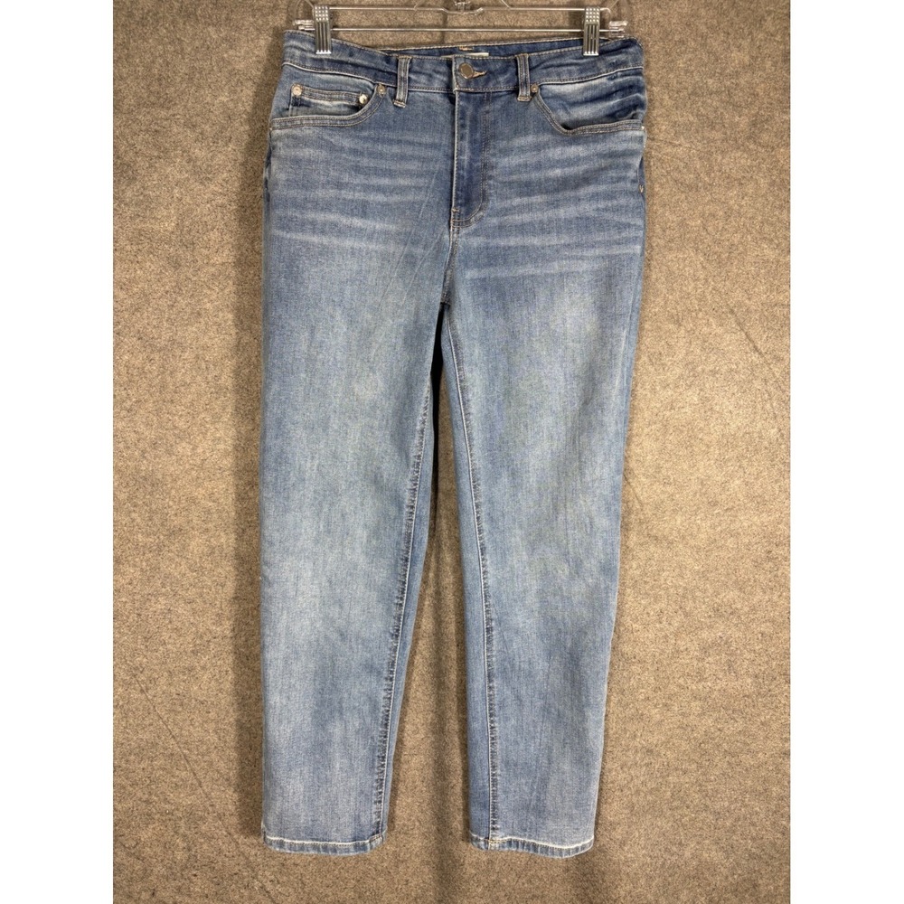 OAT New York Womens High Rise Straight Leg Jeans Light Wash Blue Size 8 29